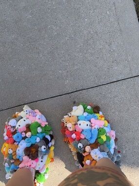 CUSTOM HAND MADE stuffy slippers